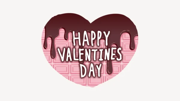 HAPPY VALENTINES DAY手書き風スタンプ