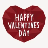 HAPPY VALENTINES DAY手書き風スタンプ