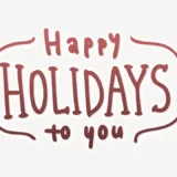 Happy HOLIDAYS to you手書き風スタンプ