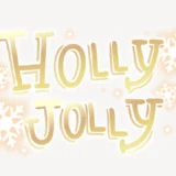 HOLLY JOLLY手書き風スタンプ