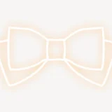 ネオン風リボン隠しスタンプ